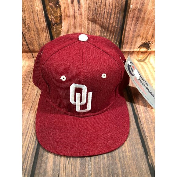 NWT Vintage University of Oklahoma Sooners Sports Specialties 7 Fitted Hat (c70) - Picture 1 of 8